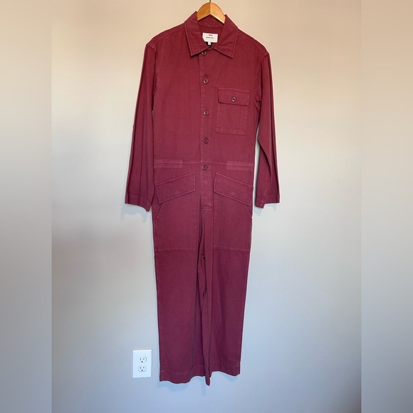 Current/Elliott Richland Jumpsuit in Berry Pink Wash for Women - Picture 2 of 16